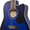 Jameson Guitars Full Size Thinline Acoustic Electric Guitar with Free Gig Bag Case & Picks